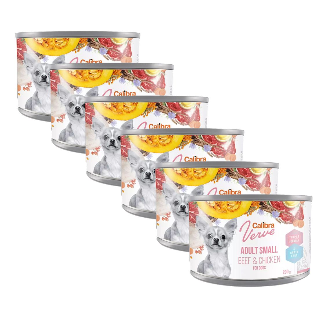 Calibra Dog Verve GF Adult Small Beef & Chicken 6 x 200 g