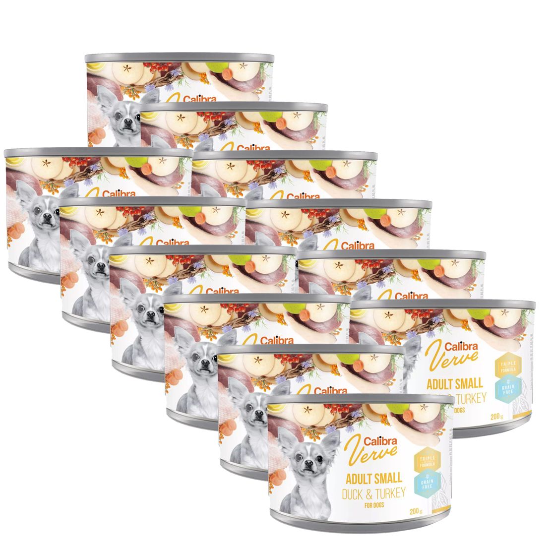 Calibra Dog Verve GF Adult Small Duck & Turkey 12 x 200 g