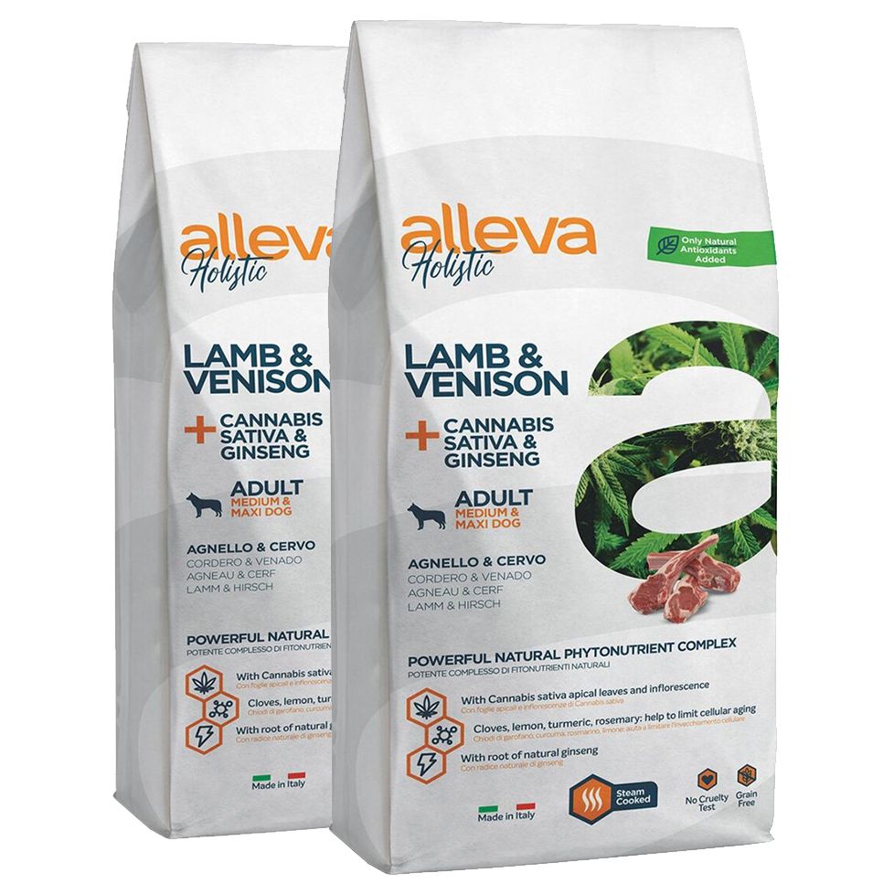 Alleva HOLISTIC dog lamb & venison adult medium & maxi 2 x 12 kg