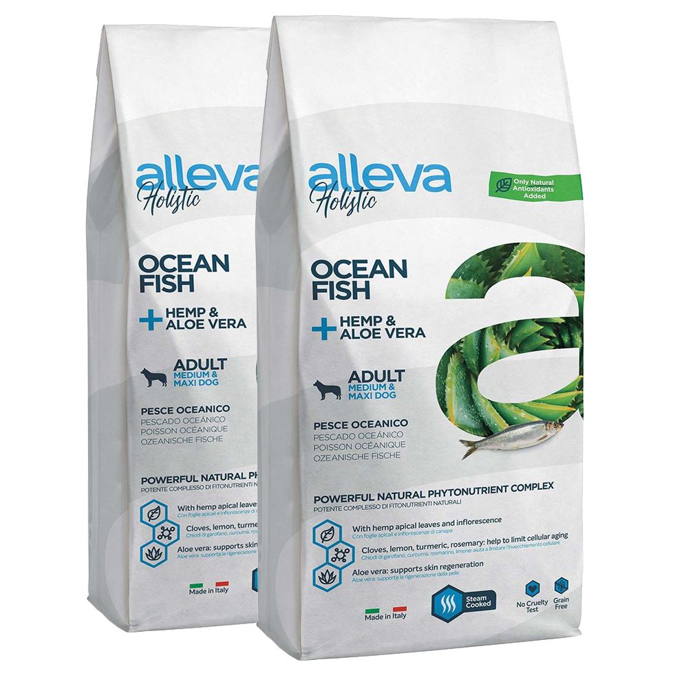 Alleva HOLISTIC dog ocean fish adult medium & maxi 2 x 12 kg