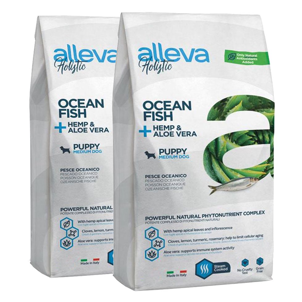 Alleva HOLISTIC dog ocean fish puppy medium 2 x 12 kg