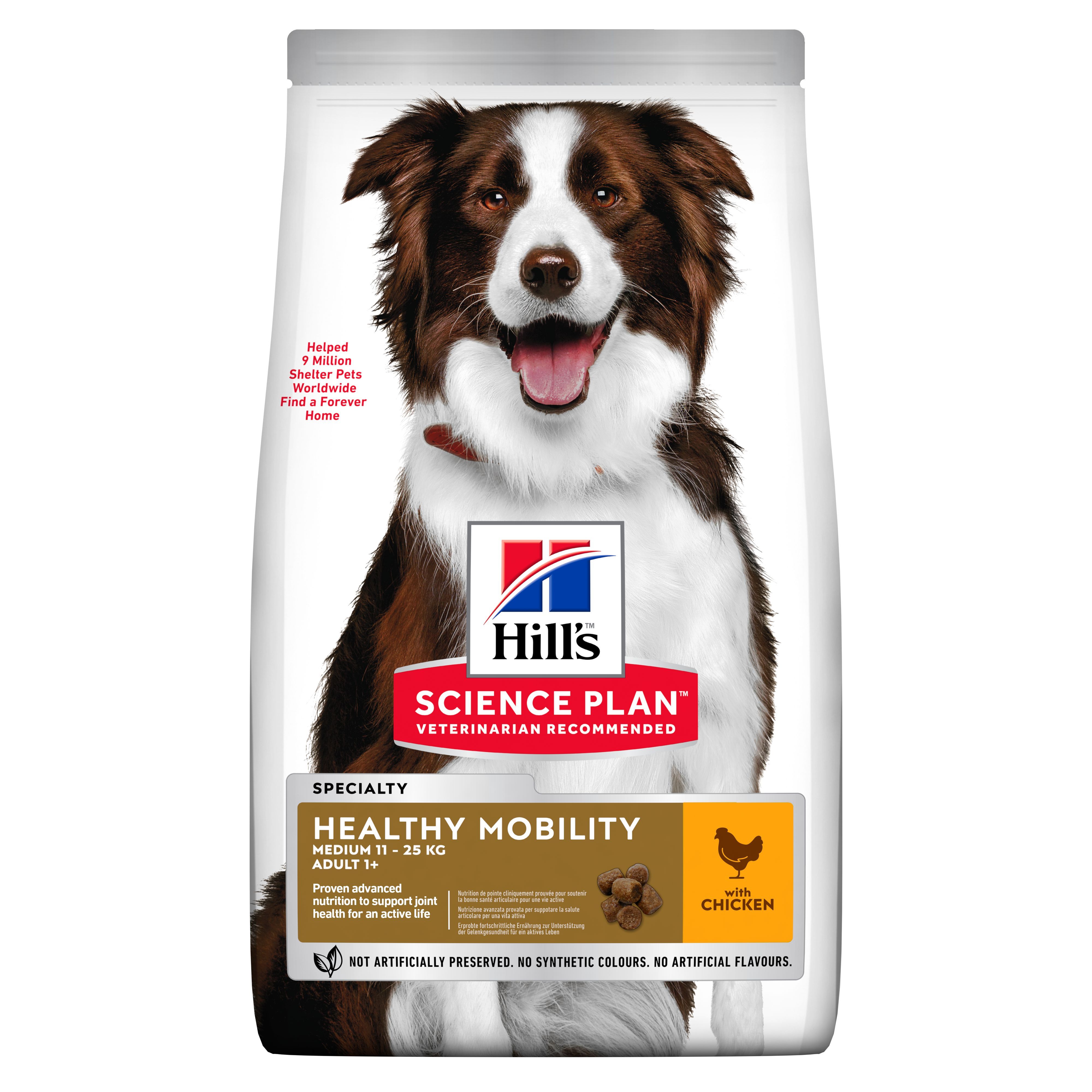 Hill's Science Plan Healthy Mobility za srednje odrasle pse s piletinom 14 kg