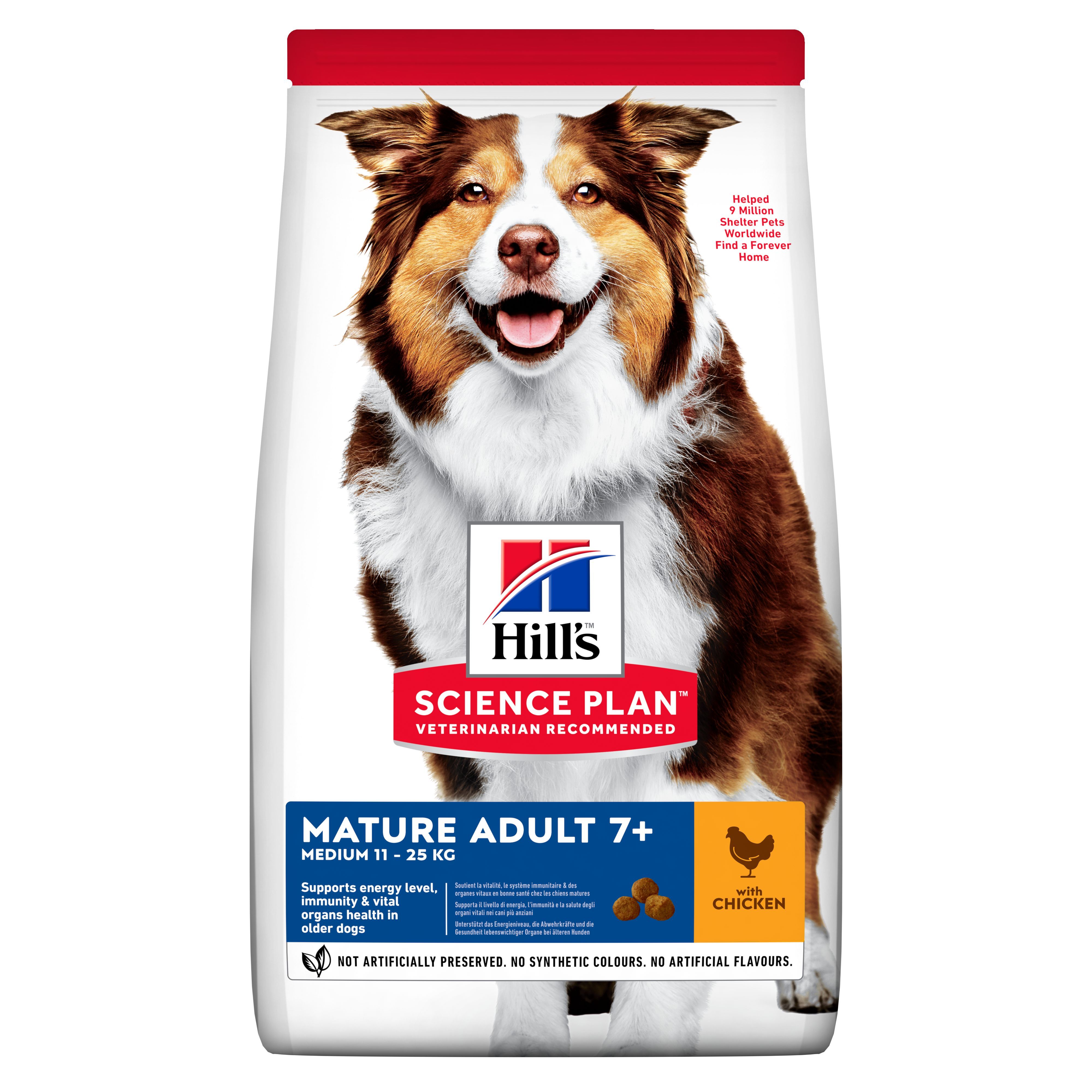 Hill's Science Plan Canine Mature Adult 7+ Medium Piletina 14kg