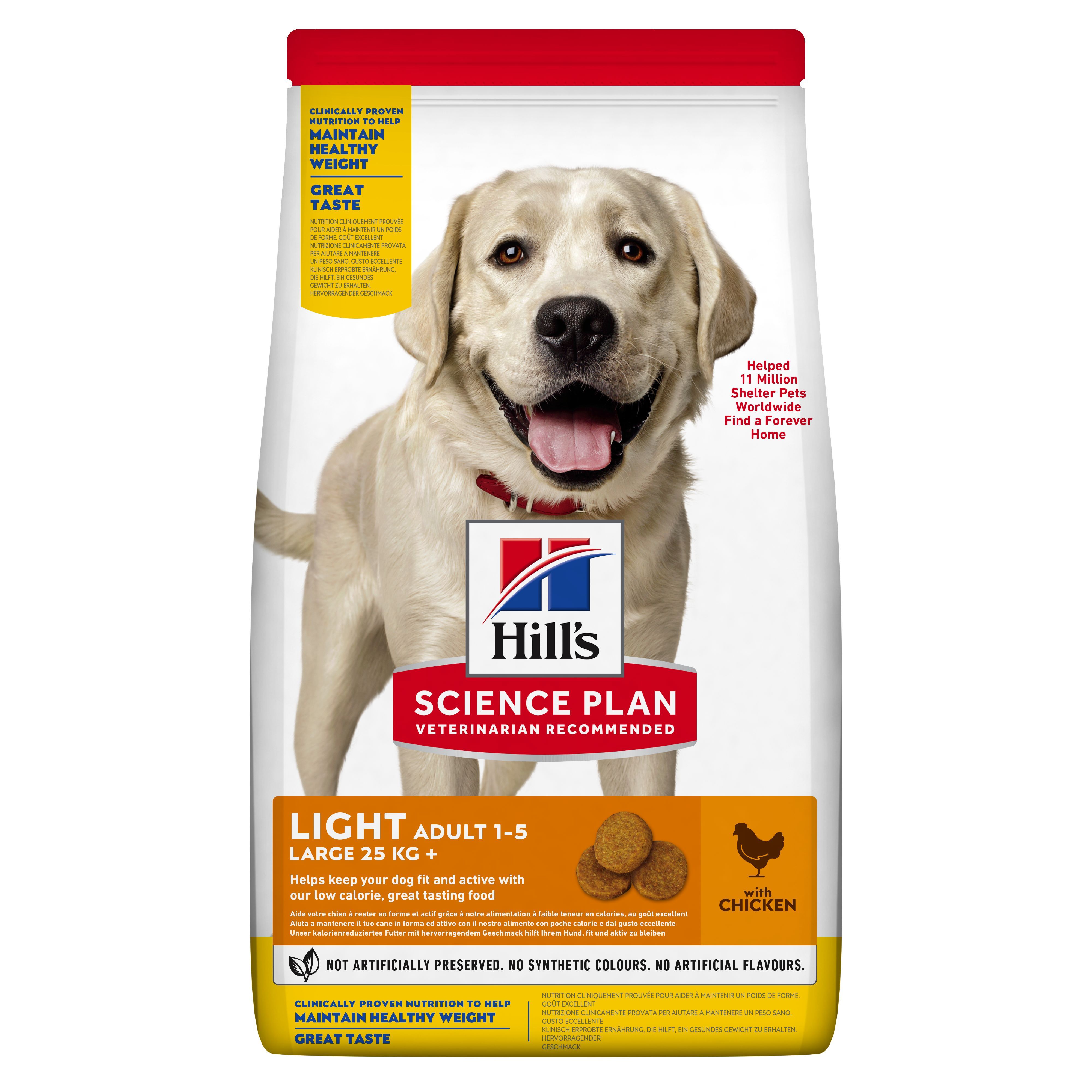 Hill's Science Plan Canine Adult Light Large Breed Piletina 18kg