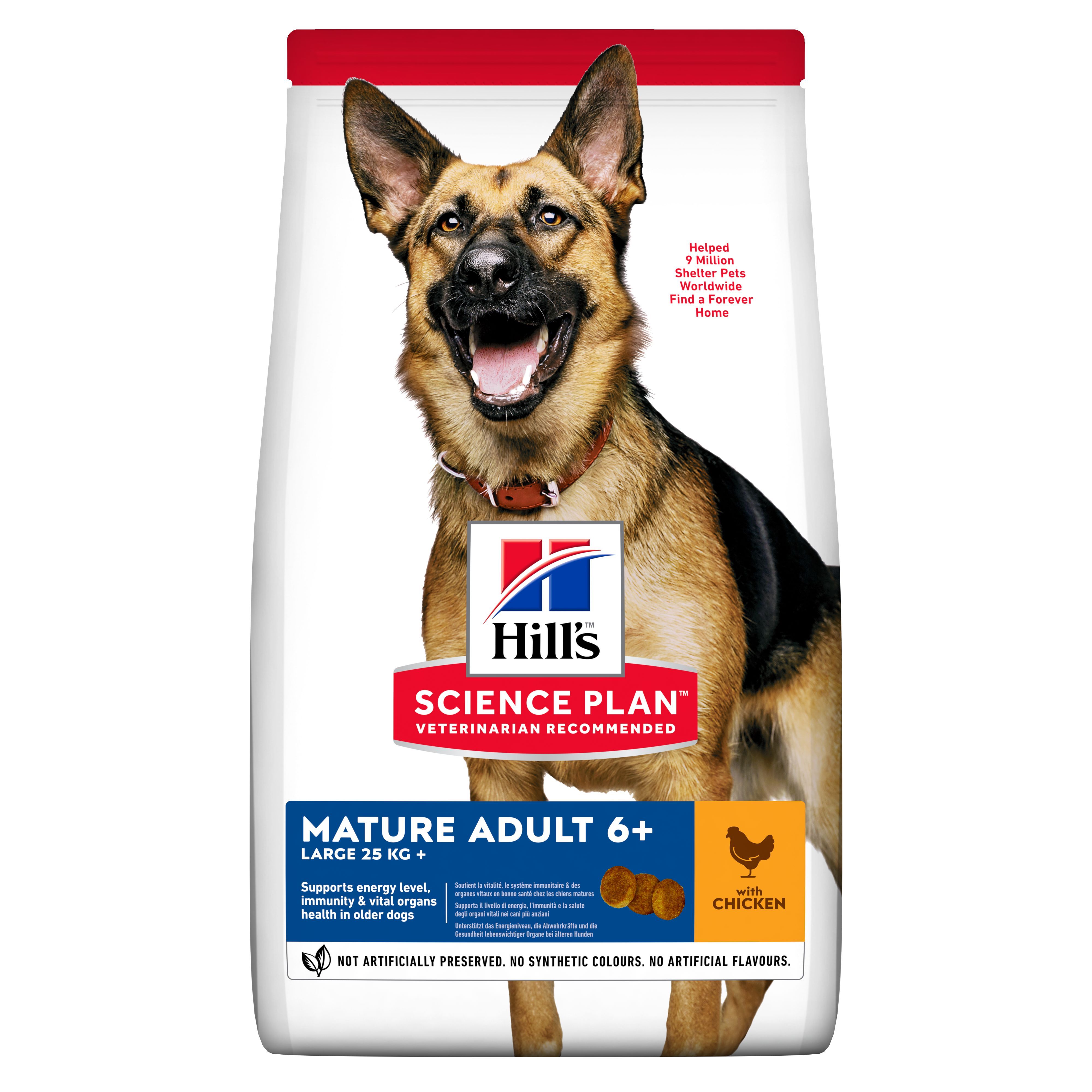 Hill's Science Plan Canine Zreli Odrasli 6+ Velike Pasme Piletina 18kg
