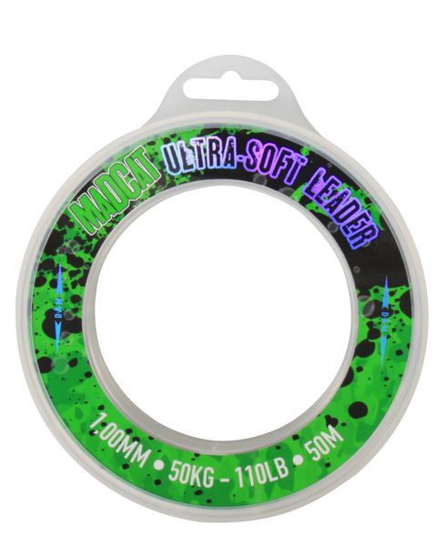 MADCAT Ultra Soft Mono Leader 50m TRANSPARENT 1.00mm/50kg