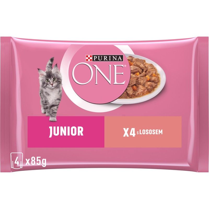 PURINA ONE JUNIOR multibalenie 4 x 85 g