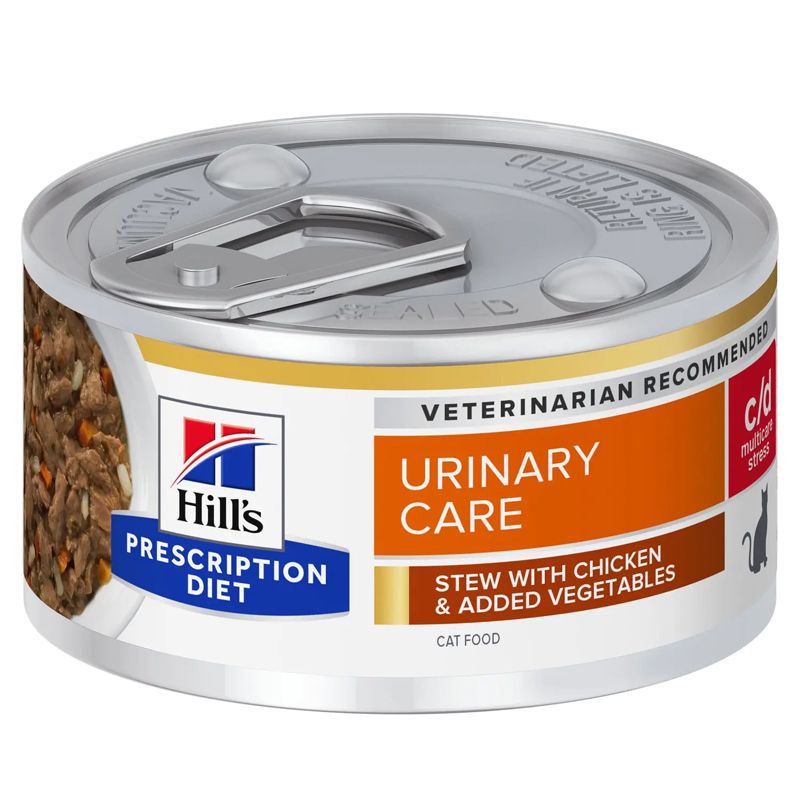 Hill's Prescription Diet Feline Stew c/d Urinary Stress s piletinom i povrćem 82 g