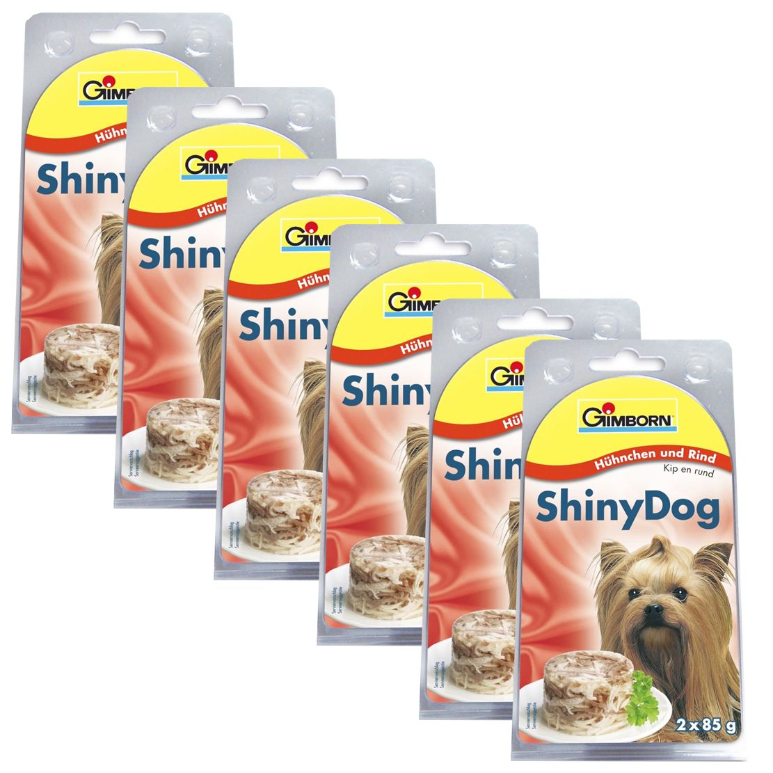 GimBorn ShinyDog piletina + govedina 6 x (2 x 85 g)