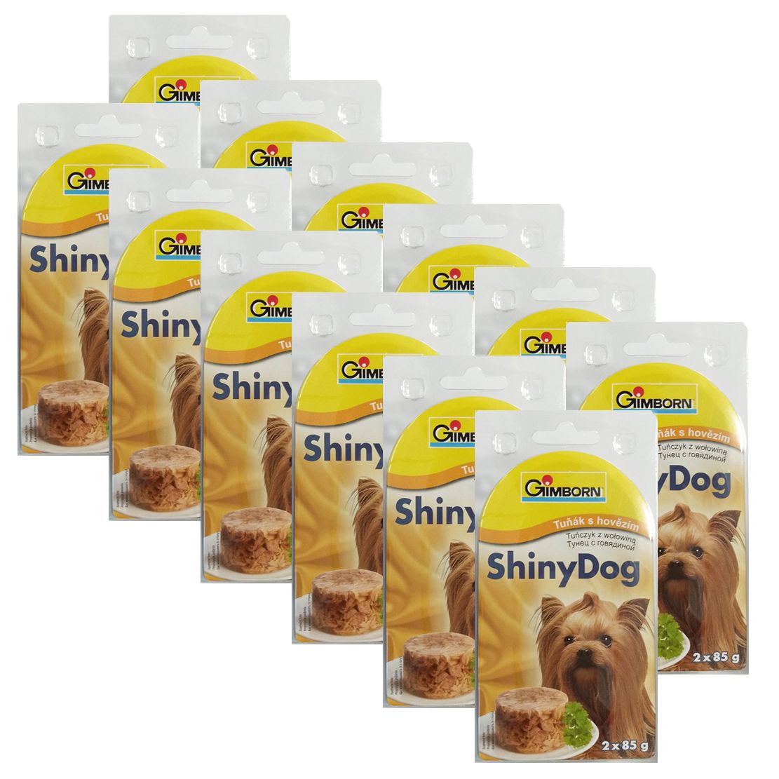 GimBorn ShinyDog tuna + govedina 12 x (2 x 85 g)