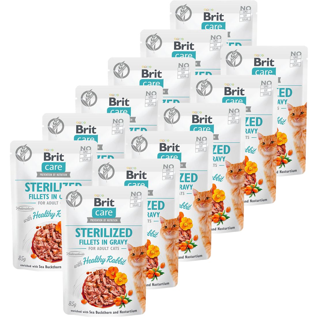 Brit Care Cat Sterilized Healthy Rabbit 12 x 85 g