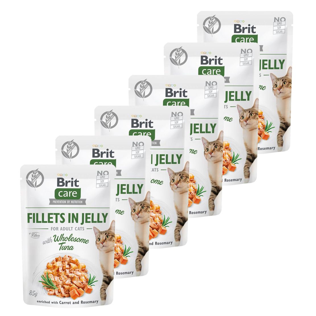 Brit Care Cat Fillets in Jelly Wholesome Tuna 6 x 85 g