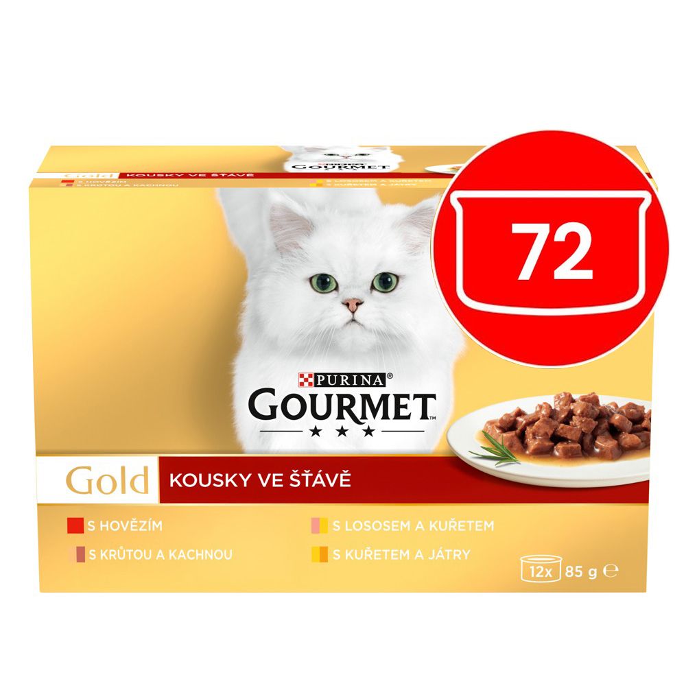 Konzerva Gourmet GOLD - komadi u umaku, 72 x 85 g