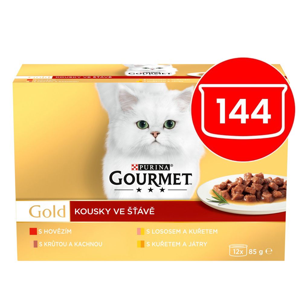 Konzerva Gourmet GOLD - komadi u umaku, 144 x 85 g