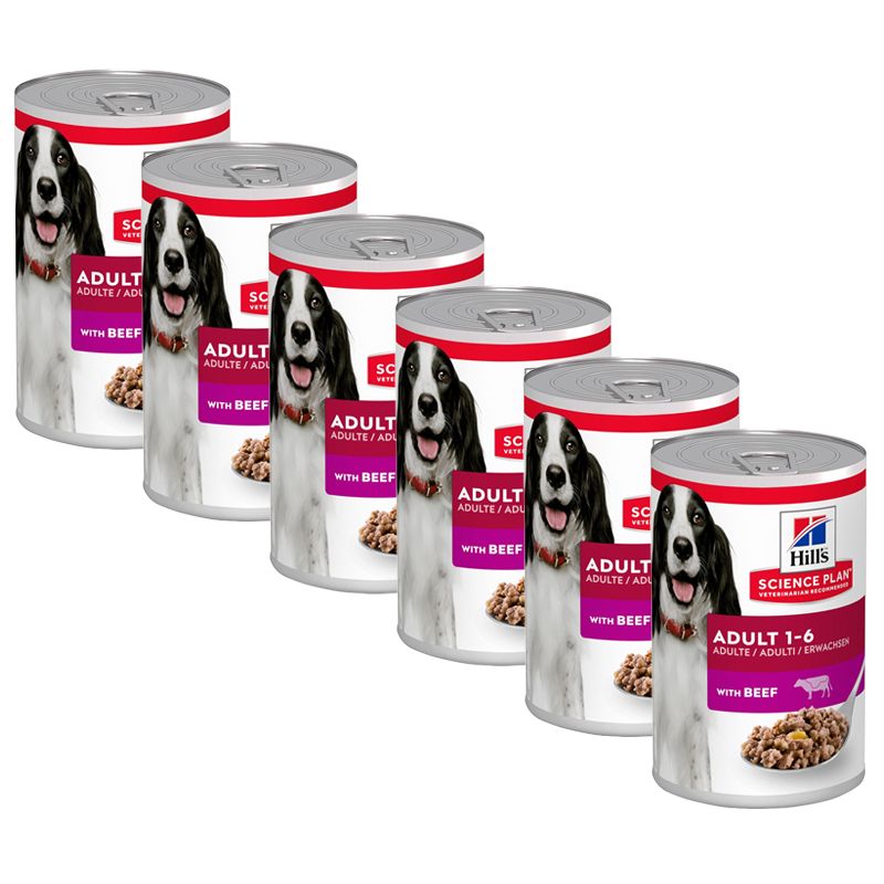 Hill's Science Plan konzerva za odrasle pse s govedinom 6 x 370 g