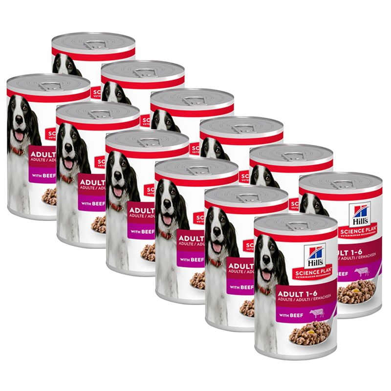 Hill's Science Plan konzerva za odrasle pse s govedinom 12 x 370 g