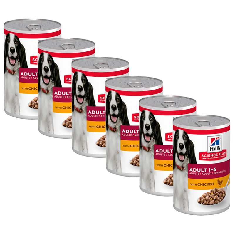 Hill's Science Plan Canine Adult Piletina 6 x 370g