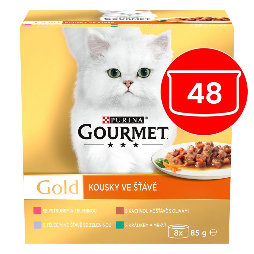 Konzerva GOURMET GOLD - mješavina komadića u umaku 48 x 85g