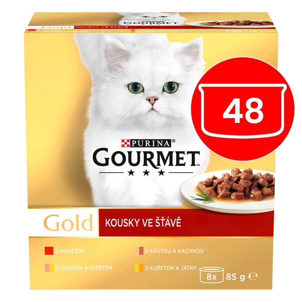 Konzerva GOURMET GOLD - komadi u umaku 48 x 85g