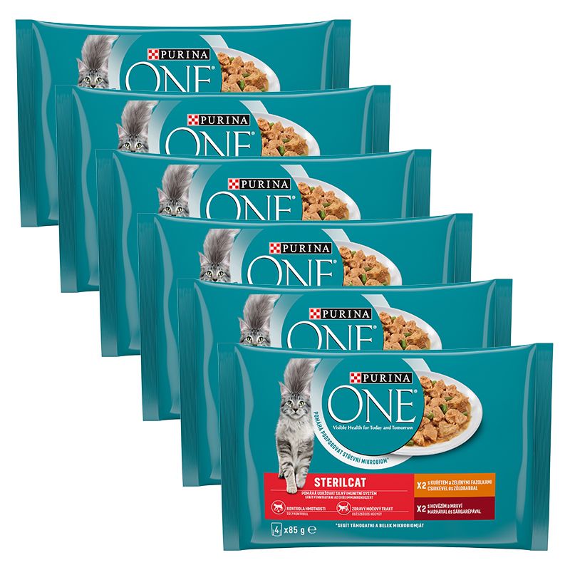 PURINA ONE STERILCAT piletina i govedina u umaku 24 x 85 g