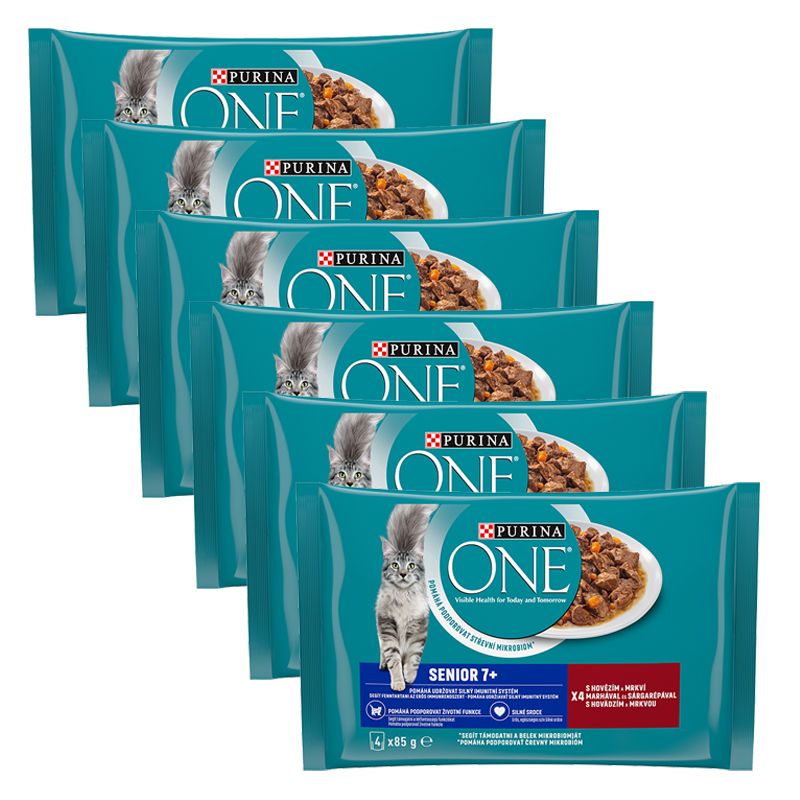PURINA ONE SENIOR 7+ multibalenie 24 x 85 g