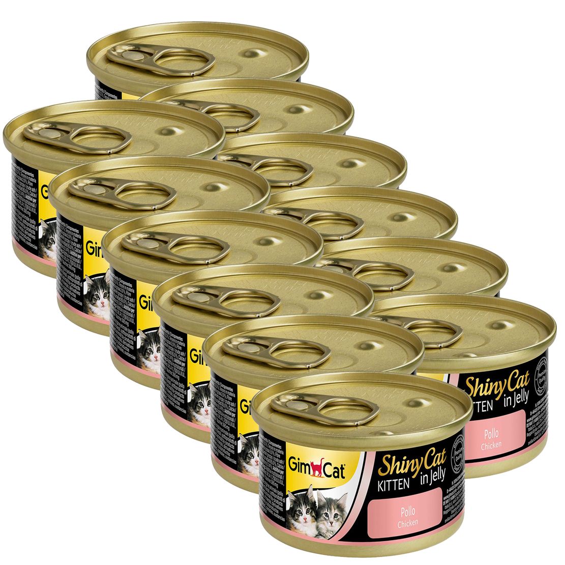 GimCat ShinyCat Mačići piletina 12 x 70 g
