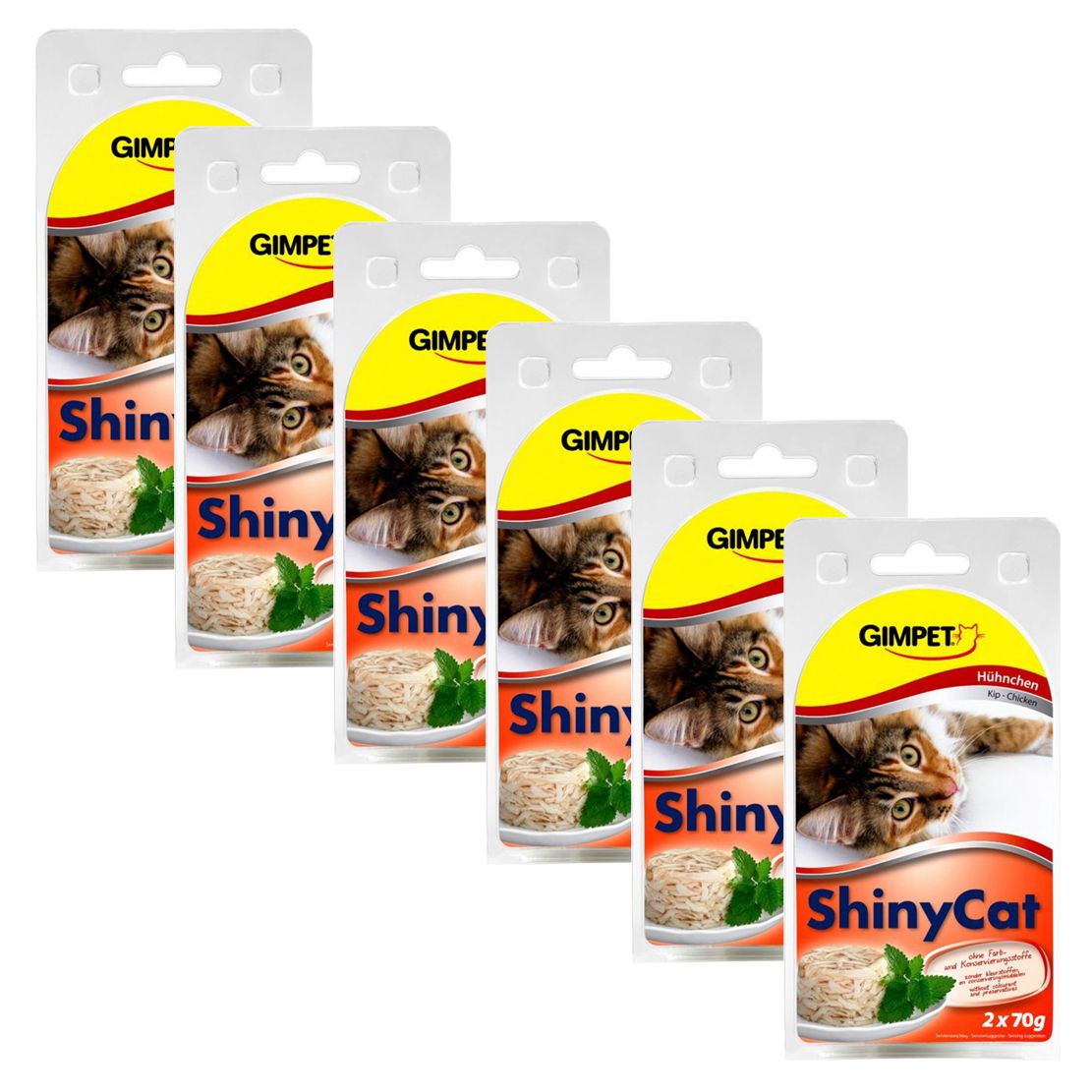 GimCat ShinyCat piletina 12 x 70 g