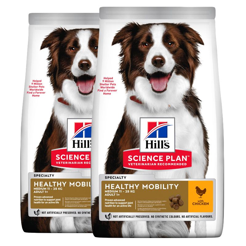 Hill's Science Plan Canine Adult Healthy Mobility Medium Piletina 2 x 14kg