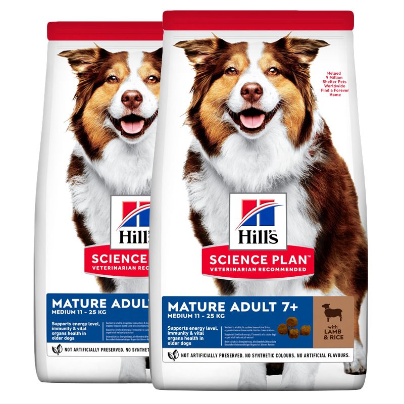 Hill's Science Plan Canine Mature Adult 7+ Medium Janje i Riža 2 x 14kg