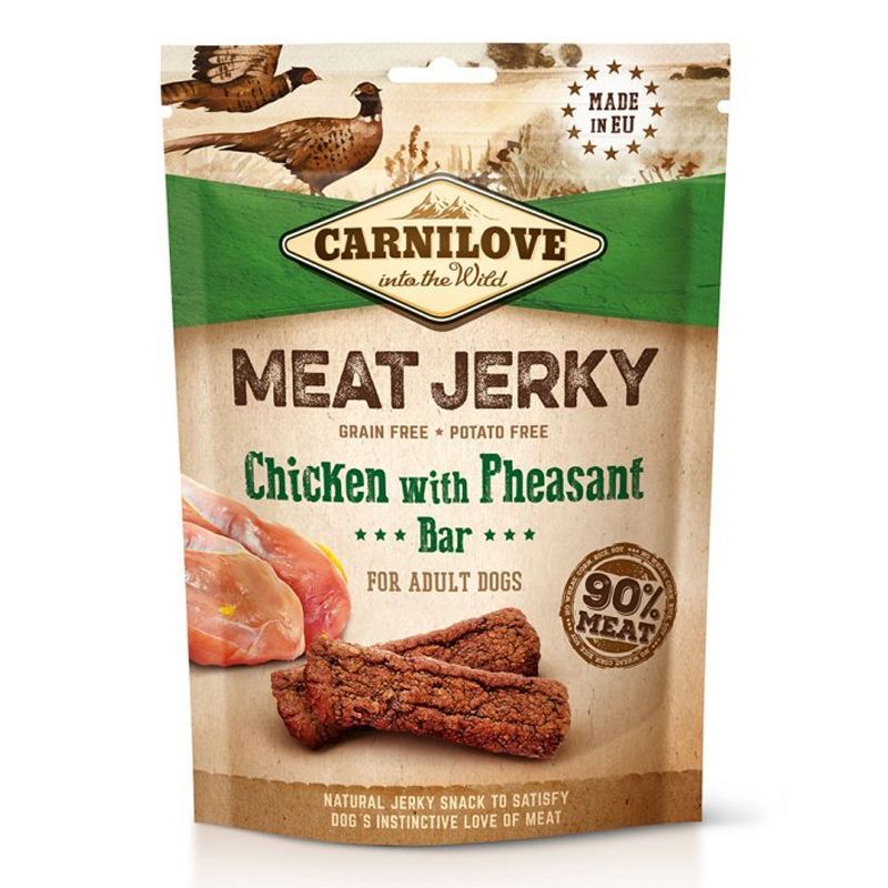 Carnilove Dog Jerky Piletina s Fazanom Bar 100 g