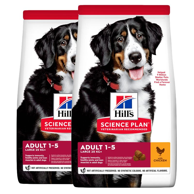 Hill's Science Plan Canine Adult Large Breed Piletina 2 x 14kg