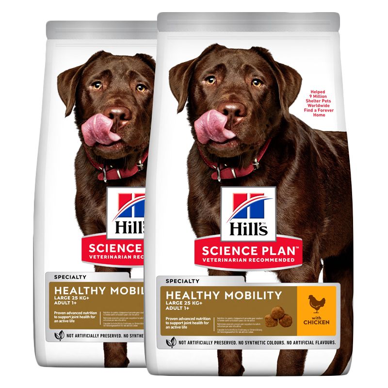 Hill's Science Plan Canine Adult Healthy Mobility Large Breed Piletina 2 x 14kg