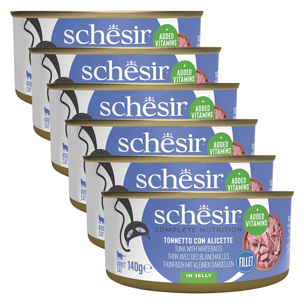 Schesir cat tuna s haringom u želeu 6 x 140 g