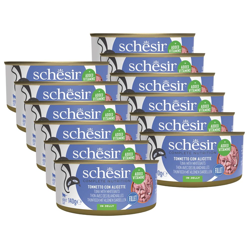 Schesir cat tuna s haringom u želeu 12 x 140 g