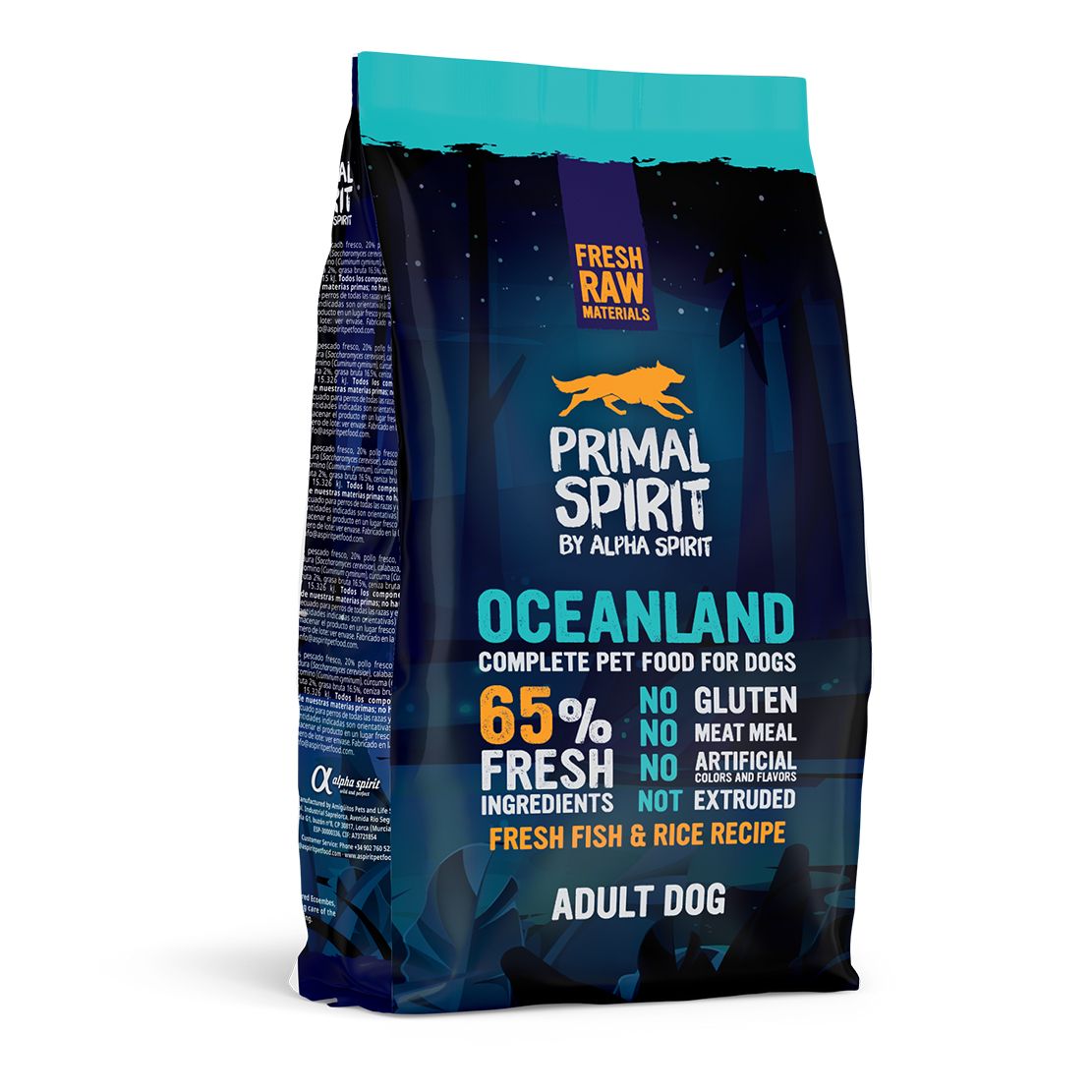 Primal Spirit Dog 65% Oceanland Dog - oceánske ribe 1kg