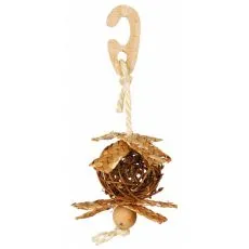 Pletena lopta s sisalnom užetom za ptice 5,5 cm