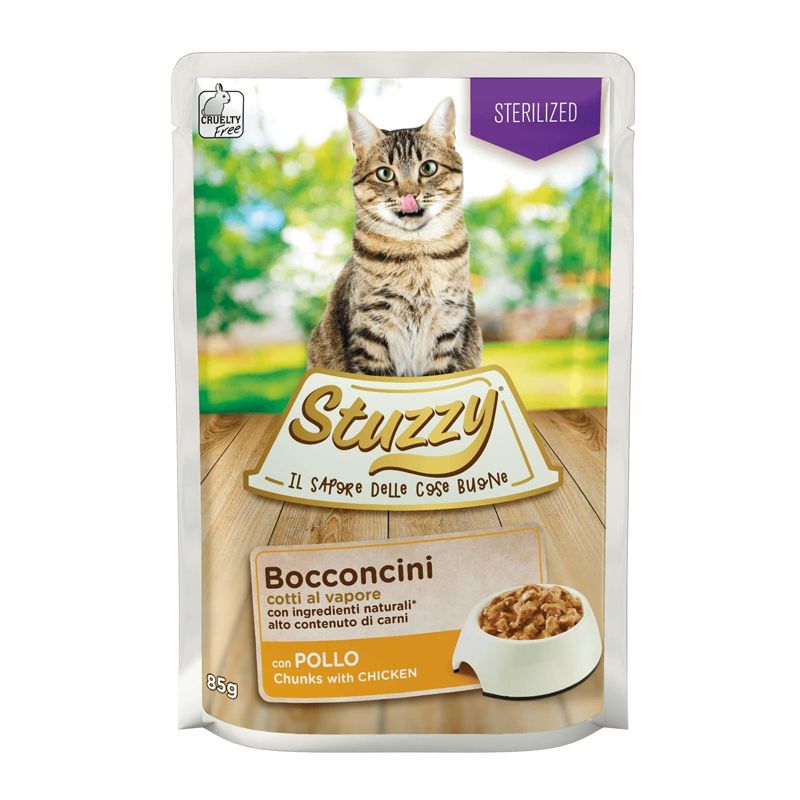 Stuzzy Cat Sterilizirane Kockice piletina u umaku 85 g
