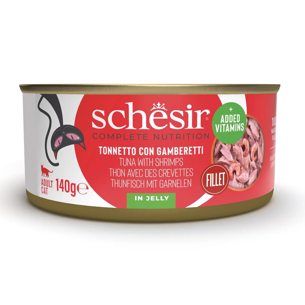 Schesir cat tuna s kozicama u želeu 140 g