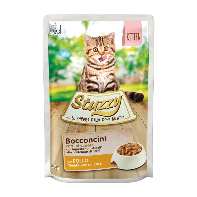 Stuzzy Cat Kitten Kockice piletine u umaku 85 g