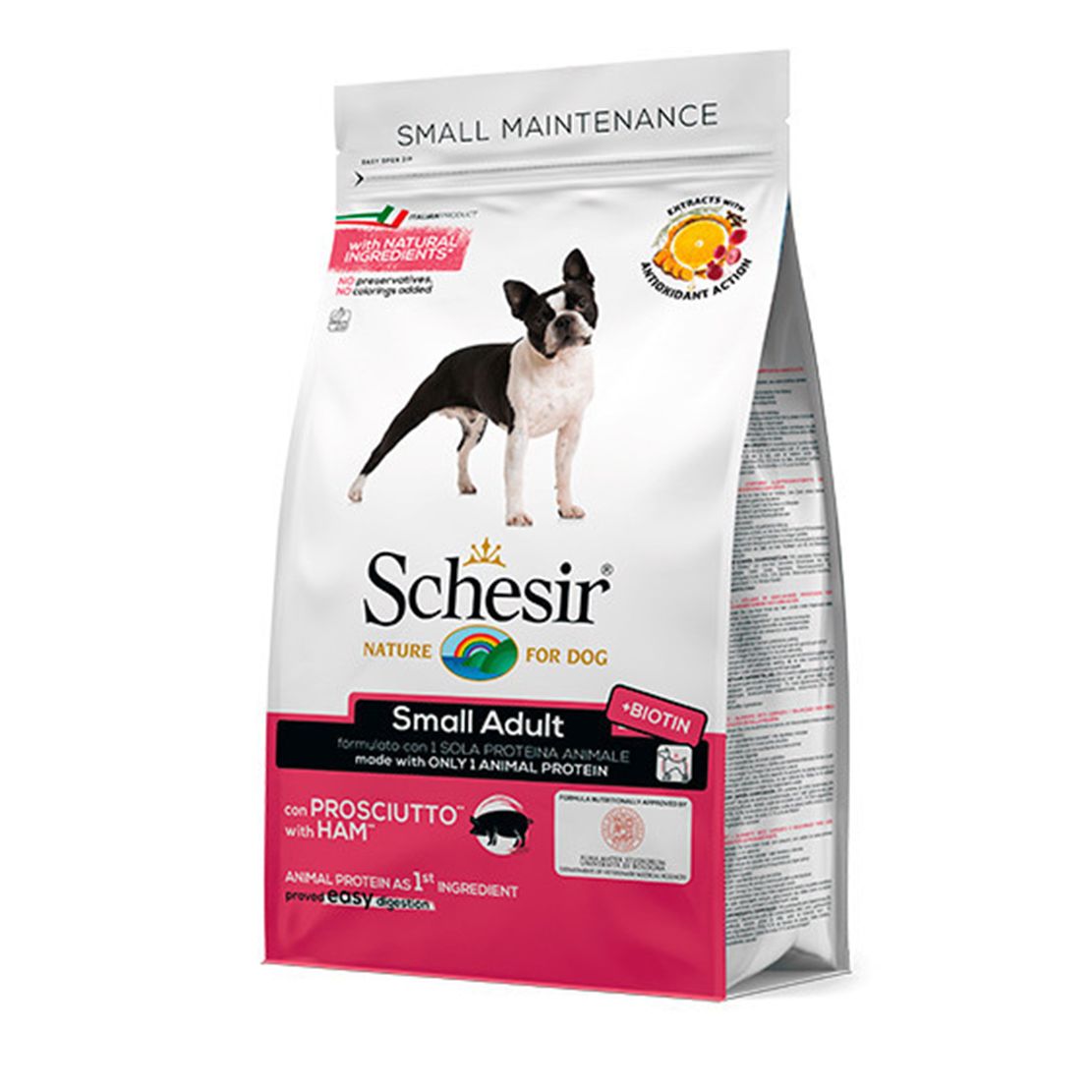 Schesir dog Small Adult - Svinjska šunka s rižom 800 g