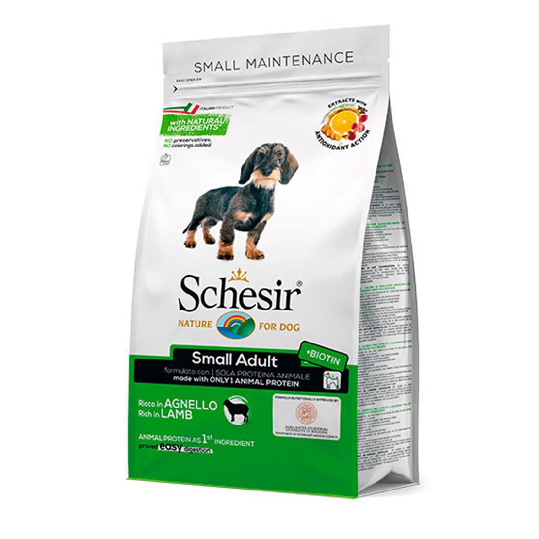 Schesir dog Small Adult - Janjetina s rižom 2 kg
