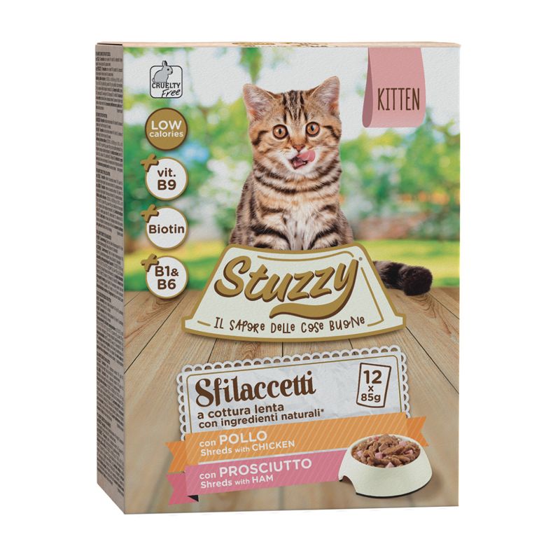 Stuzzy Cat Shreds MULTIPACK Mačići trhané piletina i svinjetina 12 x 85 g