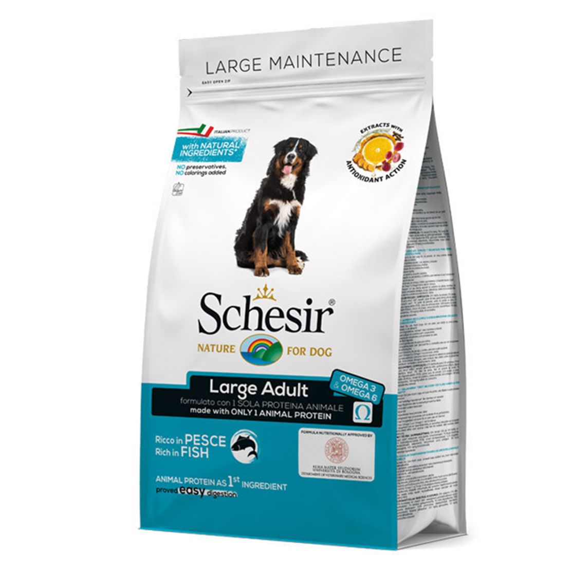 Schesir dog Large Adult - Tuna i haringa s rižom 12 kg