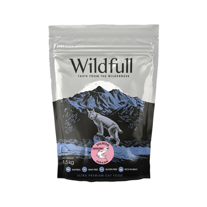 Wildfull Cat Adult Hair&Skin - Salmon & Pumpkin 1,5 kg