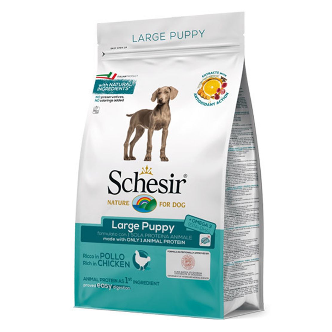 Schesir dog Large Puppy - Piletina s rižom 12 kg