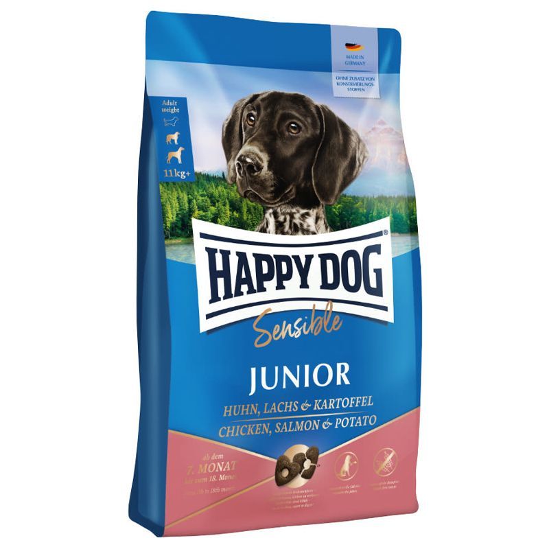 Happy Dog Sensible Junior Piletina, Losos i Krumpir 4 kg
