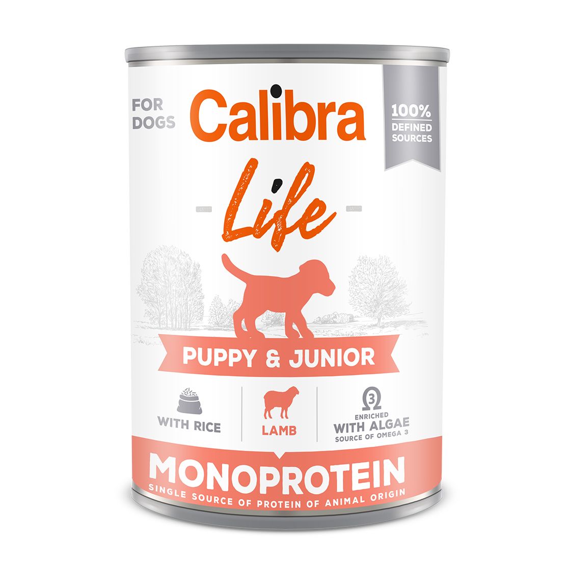 Calibra Dog Life Puppy & Junior Jagnjetina s Rižom 400 g