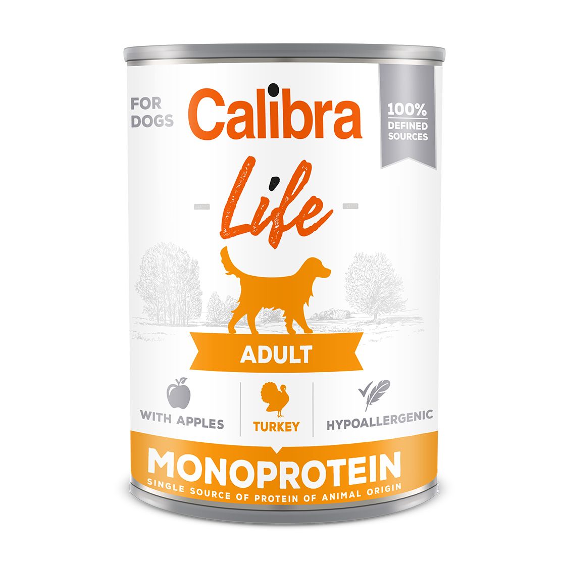 Calibra Dog Life Pureć s jabukama 400 g