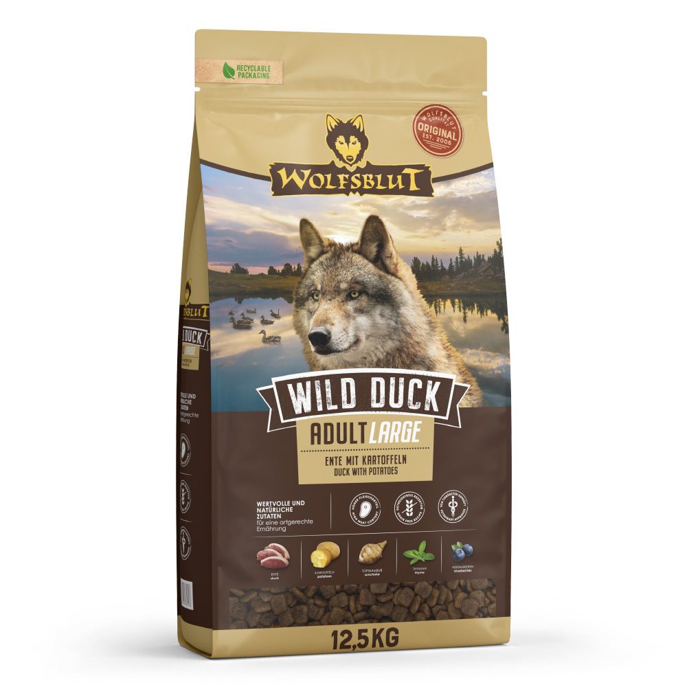 WOLFSBLUT Wild Duck Large Breed 12,5 kg