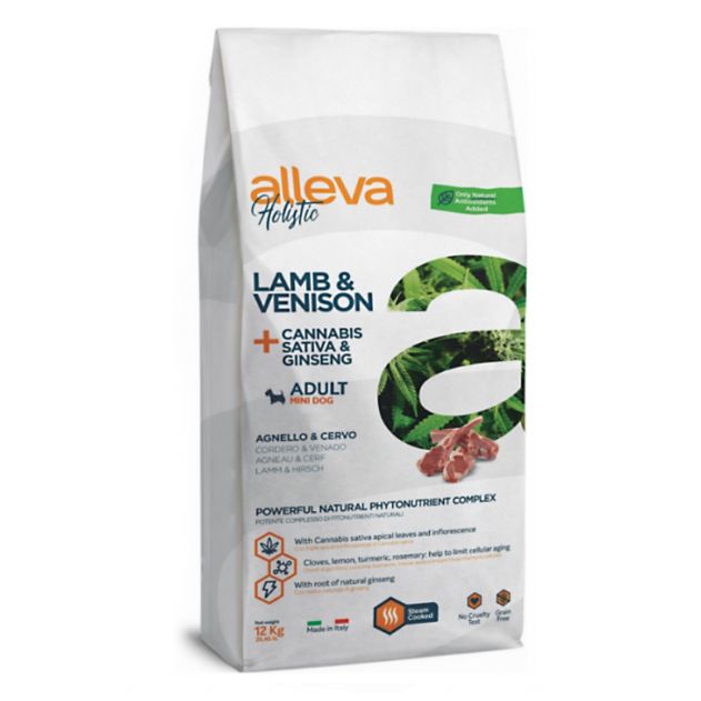 Alleva HOLISTIC dog lamb & venison adult mini 12 kg